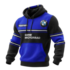 BMW Motorrad Waffle Pullover Hoodie Customize Name 2026