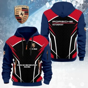 Porsche Motorsport Racing Half Zip Hoodie Limited 2026 Custom Your Name
