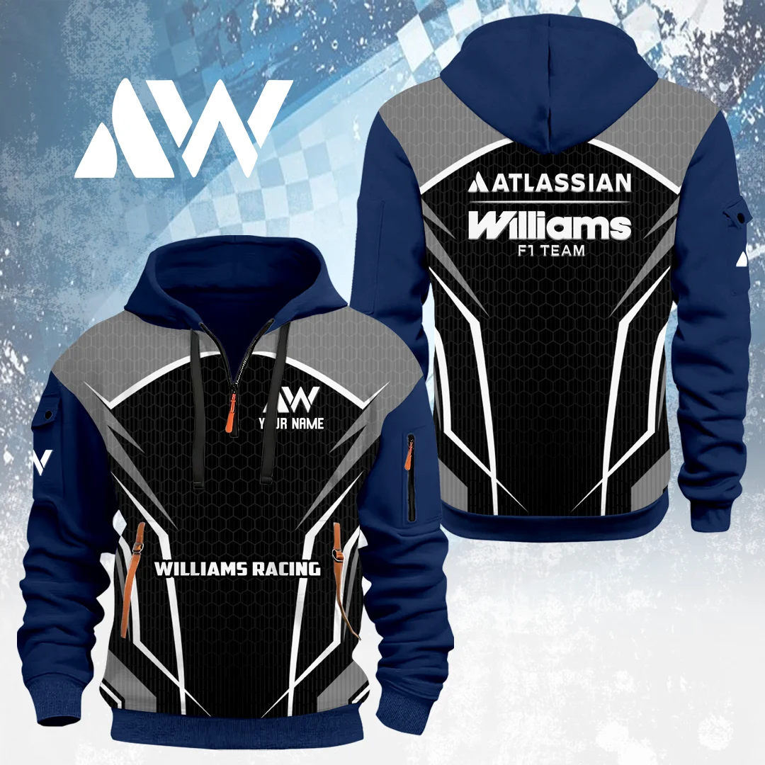 Williams Racing Half Zip Hoodie Limited 2026 Custom Your Name Williams Racing Half Zip Hoodie Limited 2026 Custom Your Name