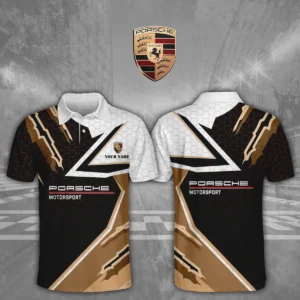 Porsche Motorsport Racing Polo Shirt Gift For Fan Custom Text