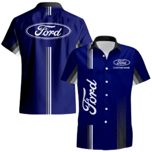 Ford Hawaiian Shirt x Beach Shorts Full Set Limited Custom Text