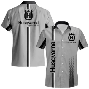 Husqvarna Motorcycles Hawaiian Shirt x Beach Shorts Full Set Custom Name