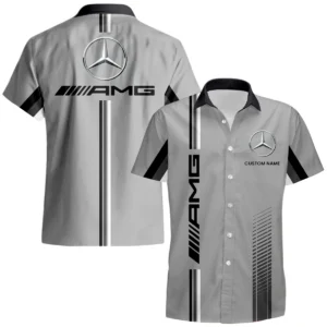 Mercedes-AMG Hawaiian Shirt x Beach Shorts Full Set Custom Name