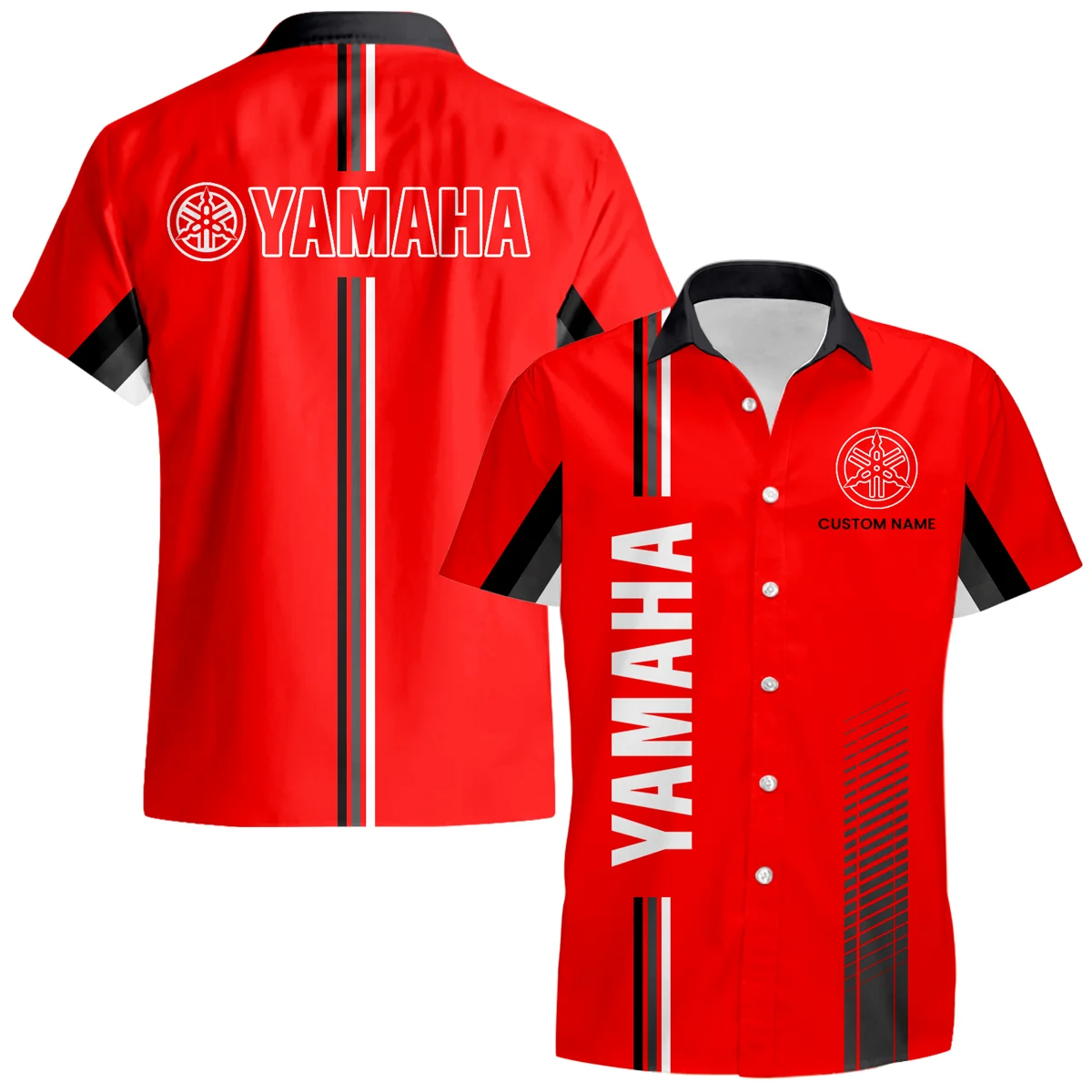 Yamaha Hawaiian Shirt x Beach Shorts Full Set Limited Custom Text Yamaha Hawaiian Shirt x Beach Shorts Full Set Limited Custom Text