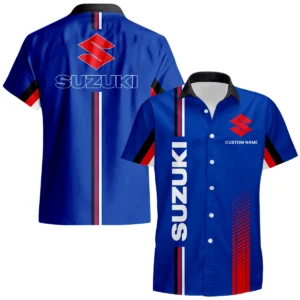 Suzuki Motor Hawaiian Shirt x Beach Shorts Full Set Custom Name