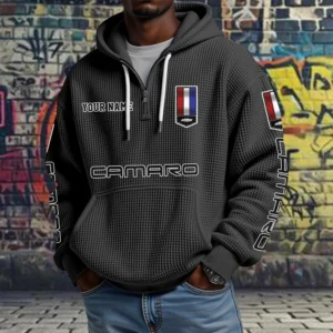 Chevrolet Camaro Quarter Zip Waffle Hoodie New 2026 Limited Customize Name