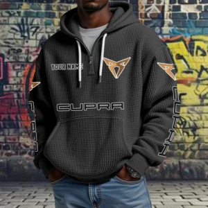 Cupra Quarter Zip Waffle Hoodie New 2026 Limited Customize Name
