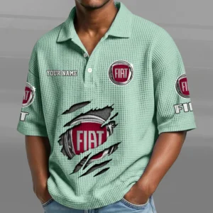 Fiat Waffle Polo Shirt New 2026 Limited Personalize Name