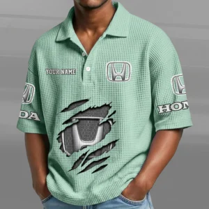 Honda Waffle Polo Shirt New 2026 Limited Personalize Name