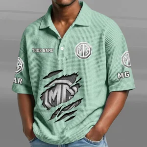 MG Cars Waffle Polo Shirt New 2026 Limited Personalize Name
