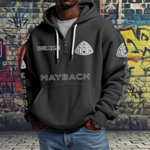 Mercedes Maybach Exclusive Logo Quarter Zip Waffle Hoodie New 2026 Limited Customize Name