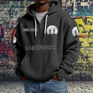 Mopar Quarter Zip Waffle Hoodie New 2026 Limited Customize Name
