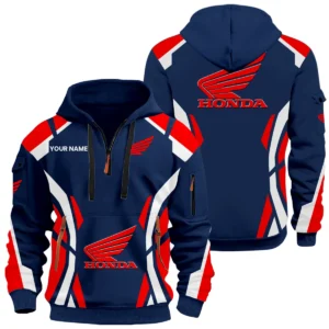 Honda Motor Half Zip Hoodie Long Pants Full Set 2026 Limited Customize Name