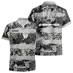 AMG Exclusive Logo Hawaiian Shirt Aloha Tropical Limited Custom Name For Summer