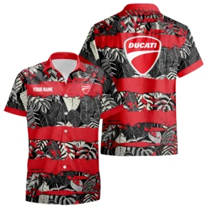 Ducati Motor Exclusive Logo Hawaiian Shirt Aloha Tropical Limited Custom Name