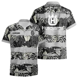 Husqvarna Motorcycles Exclusive Logo Hawaiian Shirt Aloha Tropical Limited Custom Name