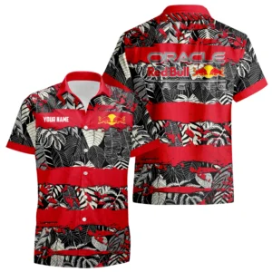 Oracle Red Bull Racing F1 Team Exclusive Logo Hawaiian Shirt Aloha Tropical Limited Custom Name