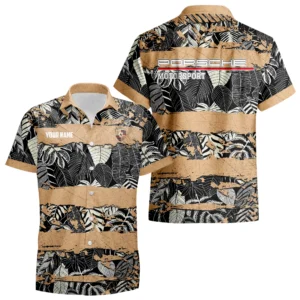 Porsche Motorsport Hawaiian Shirt Aloha Tropical Limited Custom Name