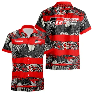 Toyota Gazoo Racing Exclusive Logo Hawaiian Shirt Aloha Tropical Limited Custom Name