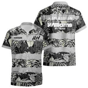Atlassian Williams F1 Team Hawaiian Shirt Aloha Tropical Limited Custom Name