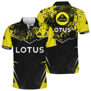 Lotus Cars Exclusive Logo Men's Polo Shirt 2026 Customize Name