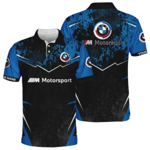 BMW M Motorsport Racing Men's Polo Shirt 2026 Customize Name