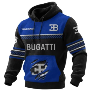 Bugatti Waffle Knit Pullover Hoodie 2026 Limited Personalized Name