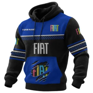 Fiat Exclusive Logo Waffle Knit Pullover Hoodie 2026 Limited Personalized Name