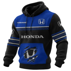 Honda Waffle Knit Pullover Hoodie 2026 Limited Personalized Name