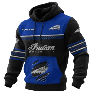 Indian Motorcycle Waffle Knit Pullover Hoodie 2026 Limited Personalized Name