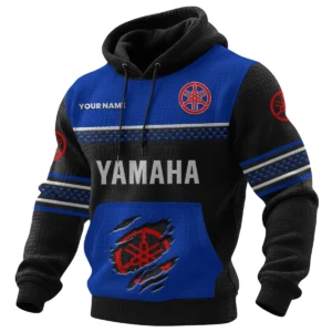 Yamaha Motorcycles Men's Waffle Knit Pullover Hoodie 2026 Limited Personalized Text