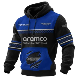Aston Martin Racing Waffle Knit Pullover Hoodie 2026 Limited Personalized Name