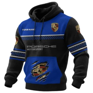 Porsche Motorsport Racing Men's Waffle Knit Pullover Hoodie 2026 Limited Personalized Text