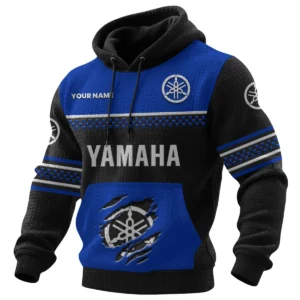 Yamaha Racing Men's Waffle Knit Pullover Hoodie 2026 Limited Personalized Text