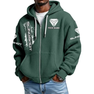 Polaris Slingshot Men's Waffle Knit Full Zip-Up Hoodie