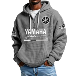 Yamaha Wolverine Men’s Quarter Zip Waffle Knit Hoodie 2026 Limited