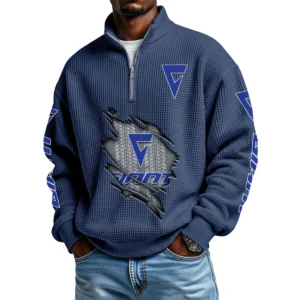GIANT Men's Waffle Knit Quarter-Zip Long Sleeve Shirt