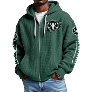 Yamaha Wolverine Men's Waffle Knit Full Zip-Up Hoodie 2026 Limited