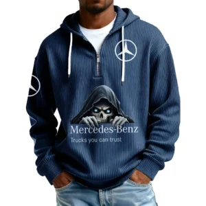 Mercedes-Benz Trucks Men's Corduroy Quarter Zip Hoodie