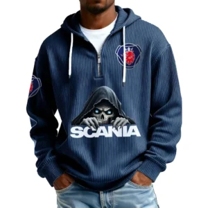Scania AB Men's Corduroy Quarter Zip Hoodie 2026 Limited