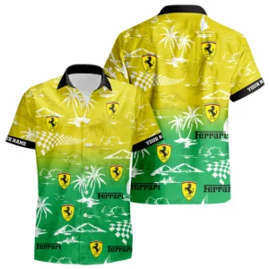 Ferrari Hawaiian Shirt 2026 Limited Premium Crinkle Textured Custom Name