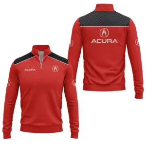 Acura Men’s Stand Collar Quarter Zip Pullover Sweatshirt
