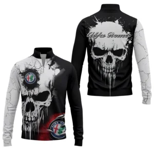 Alfa Romeo Men’s Stand Collar Quarter Zip Pullover Sweatshirt