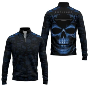 Chrysler Men’s Stand Collar Quarter Zip Pullover Sweatshirt