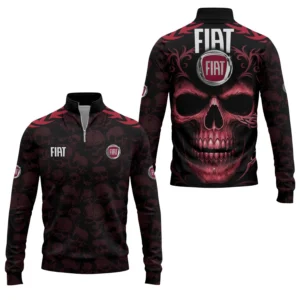 Fiat Men’s Stand Collar Quarter Zip Pullover Sweatshirt