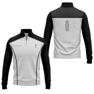 Lincoln Men’s Stand Collar Quarter Zip Pullover Sweatshirt