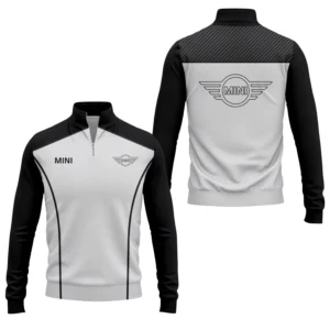 Mini Men’s Stand Collar Quarter Zip Pullover Sweatshirt