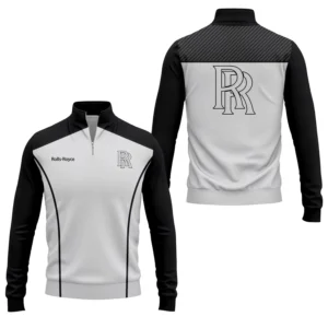 Rolls-Royce Men’s Stand Collar Quarter Zip Pullover Sweatshirt