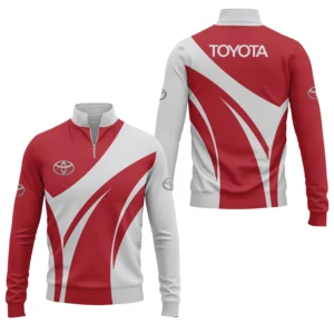Toyota Men’s Stand Collar Quarter Zip Pullover Sweatshirt