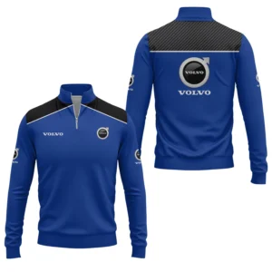 Volvo Men’s Stand Collar Quarter Zip Pullover Sweatshirt